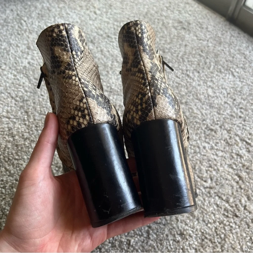 Maje Paris Snakeskin Ankle Boots